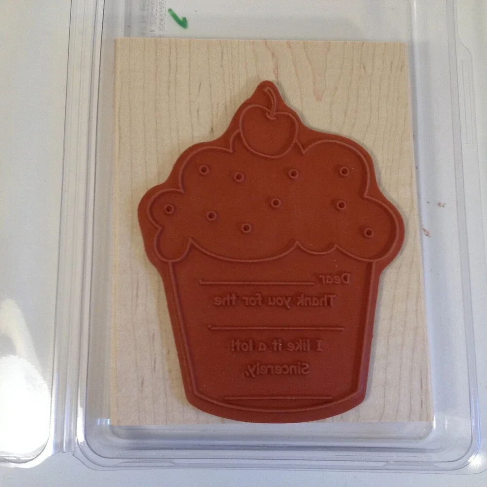Stampin’ Up!  Simple Birthday Thanks Set of 1 Tag New Open Box #111546 Mounted